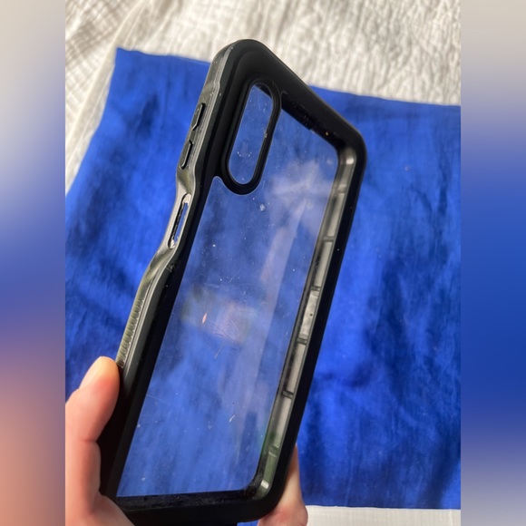 (2)A13 Samsung galaxy phone cases black & rose gold waterfall pink sequins float - Picture 6 of 11